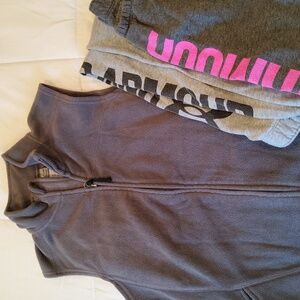 Vest and  sweat pants